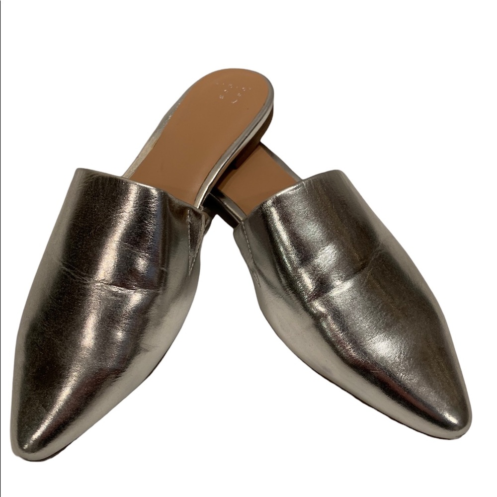 new day Silver Pointy Flats - Women | Color: Silver | Size: 7.5
